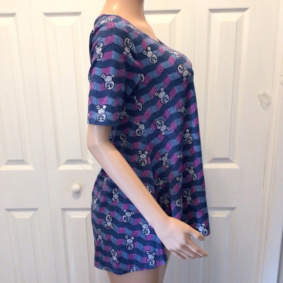 LuLaRoe Disney Frozen Snowgies Perfect Tee Size XS - Picture 4 of 7